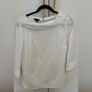 White  blouse with a cute collar.  3/4 sleeves